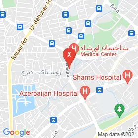 این نقشه، نشانی دکتر شیوا فیاضی مقدم متخصص متخصص زنان و زایمان در شهر ارومیه است. در اینجا آماده پذیرایی، ویزیت، معاینه و ارایه خدمات به شما بیماران گرامی هستند.